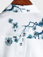 Button-Up Short Sleeve Blossom Summer Shirt