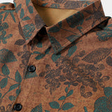 Vintage Floral Short-Sleeve Shirt