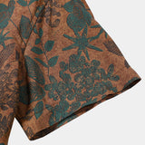 Vintage Floral Short-Sleeve Shirt