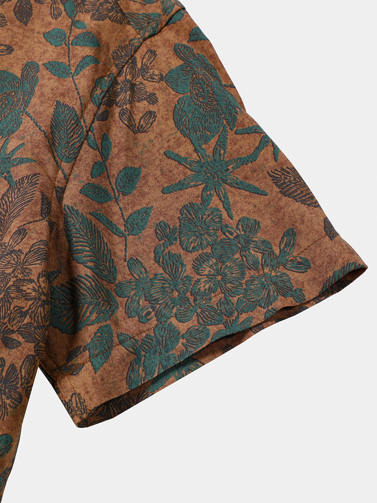 Vintage Floral Short-Sleeve Shirt