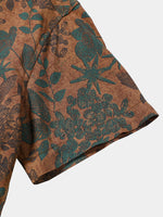 Vintage Floral Short-Sleeve Shirt