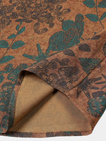 Vintage Floral Short-Sleeve Shirt