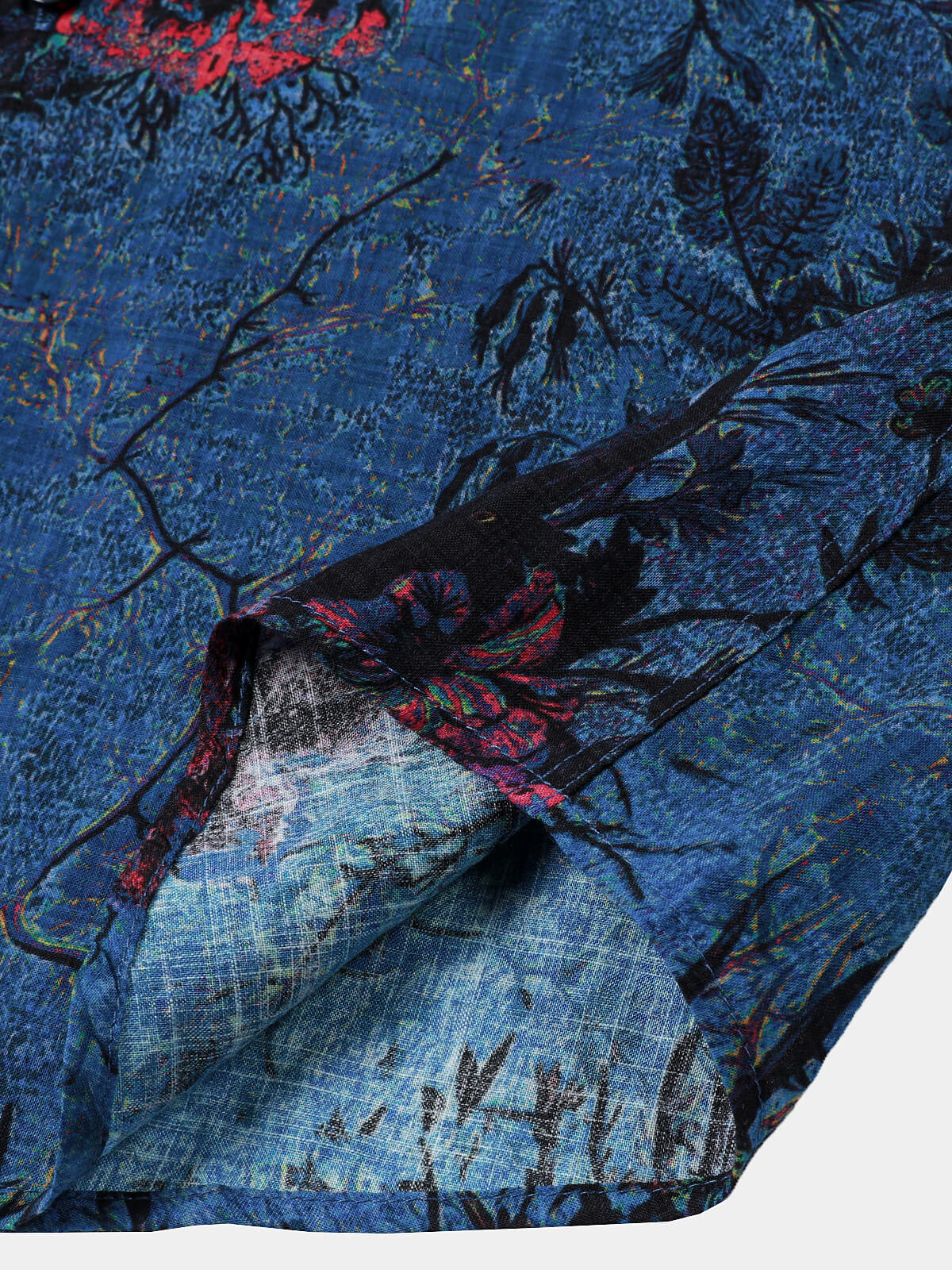 Blue Floral Vintage Shirt