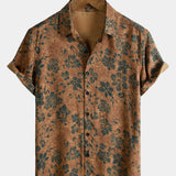 Vintage Khaki Floral Shirt