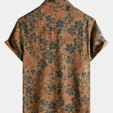Vintage Khaki Floral Shirt