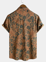 Vintage Khaki Floral Shirt