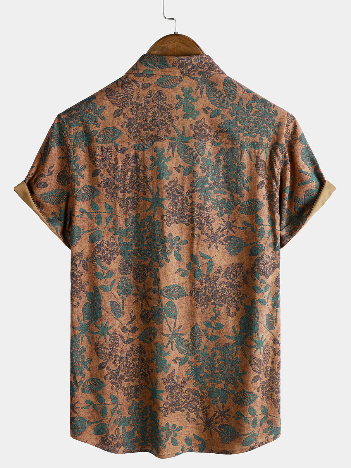 Vintage Floral Short-Sleeve Shirt