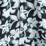 Cotton Tropical-Style Vacation Shirt with Floral Pattern, Short Sleeve for Men