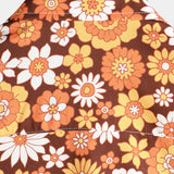 Vintage Floral Button-Up Short-Sleeve Beach Disco Summer 70s Retro Hawaiian Shirt