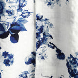 Button-Up Hawaiian Blue Floral Print Short Sleeve Shirt