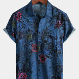 Blue Floral Vintage Shirt