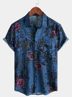 Blue Floral Vintage Shirt
