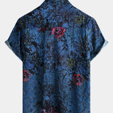 Blue Floral Vintage Shirt