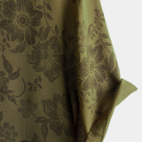 Vintage Green Floral Button-Up Short Sleeve Summer Shirt