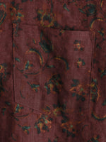 Summer Cotton Floral Retro Boho Shirt for Men