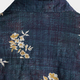 Men's Casual Cotton Shirt with Short Sleeve in Floral Pattern