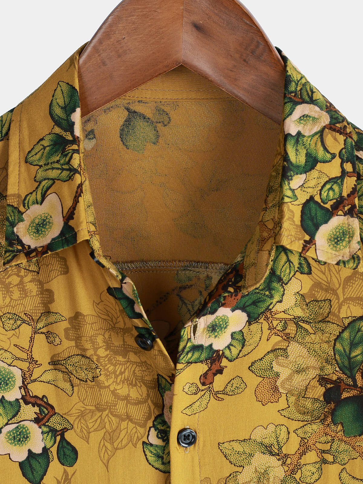 Button-Up Short Sleeve Shirt, Vintage, Casual, Soft, Floral