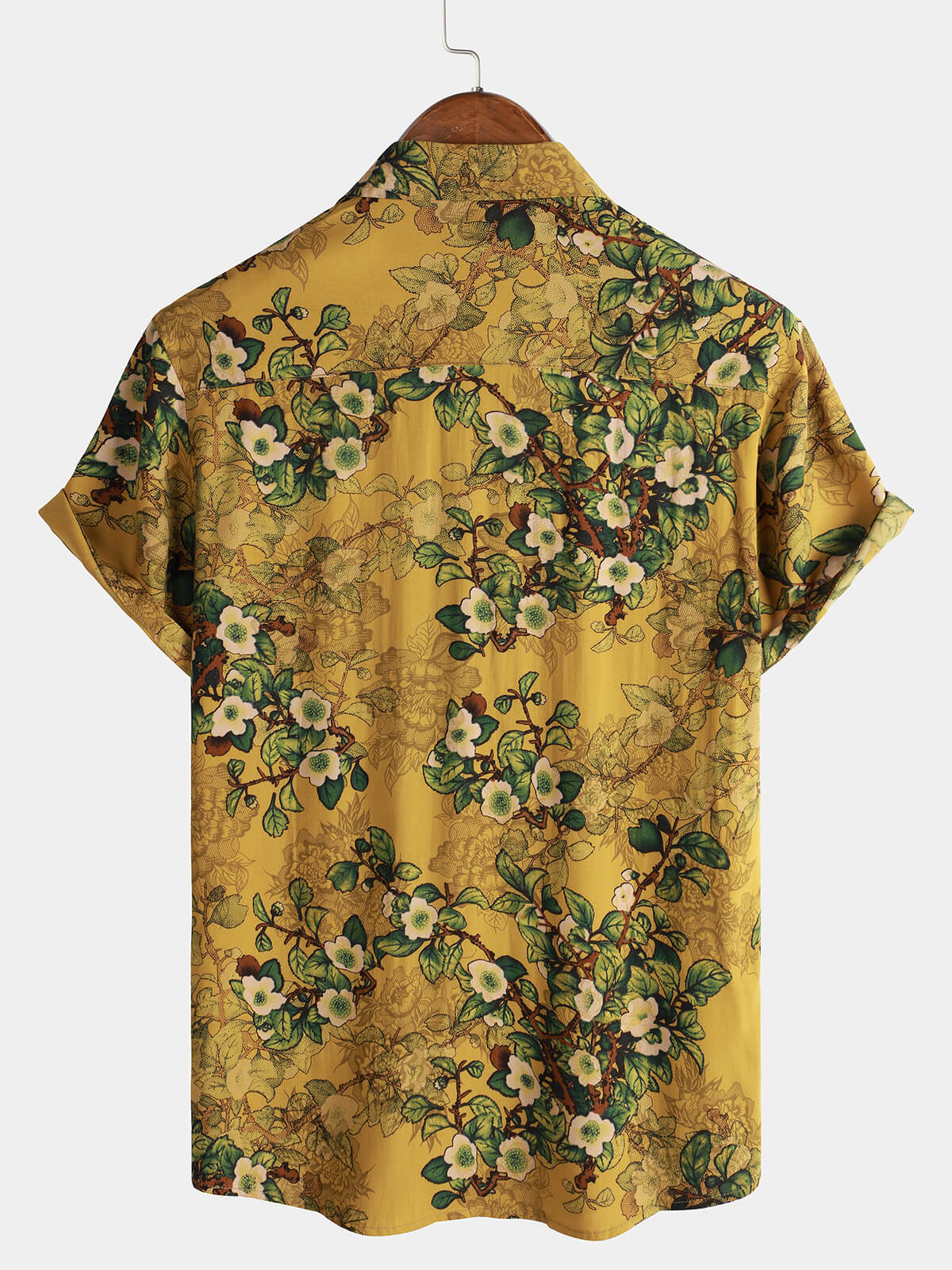 Button-Up Short Sleeve Shirt, Vintage, Casual, Soft, Floral
