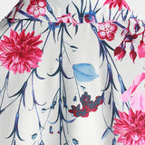 Floral Print Button-Up Short-Sleeve Summer Cruise Shirt