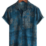 Men's Cotton Shirt with Short Sleeves for Summer