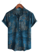 Men's Cotton Shirt with Short Sleeves for Summer