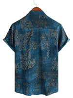 Men's Cotton Shirt with Short Sleeves for Summer