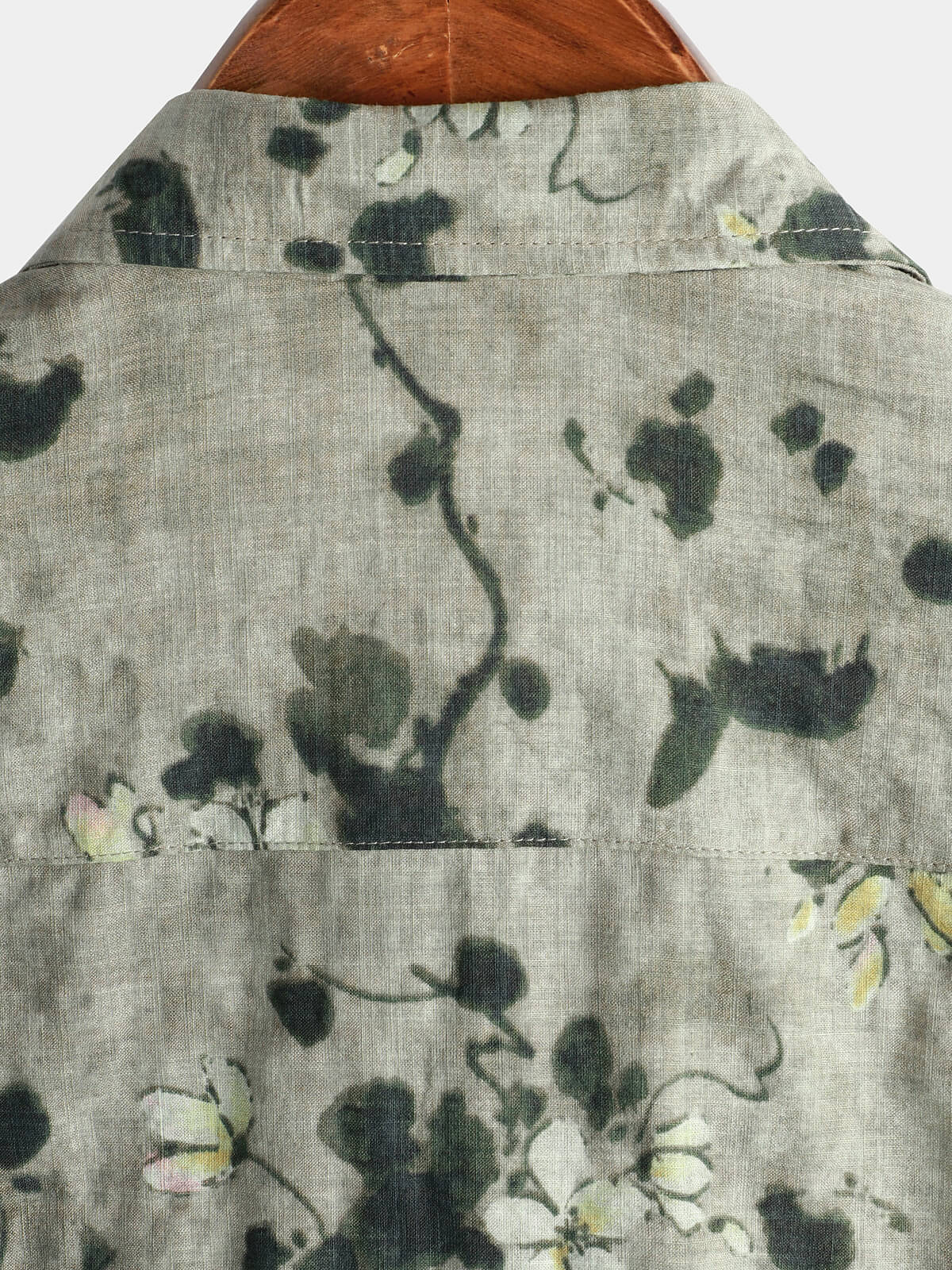 3-Pack | Brown Floral Print Short-Sleeve Breathable Button-Up Shirt