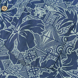Botanical Tropical Print Breathable Short Sleeve Shirt
