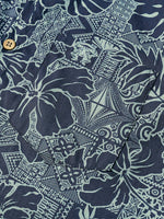 Hawaiian Tropical Leaves Pattern Holiday Beach Style Short Sleeve Shirt