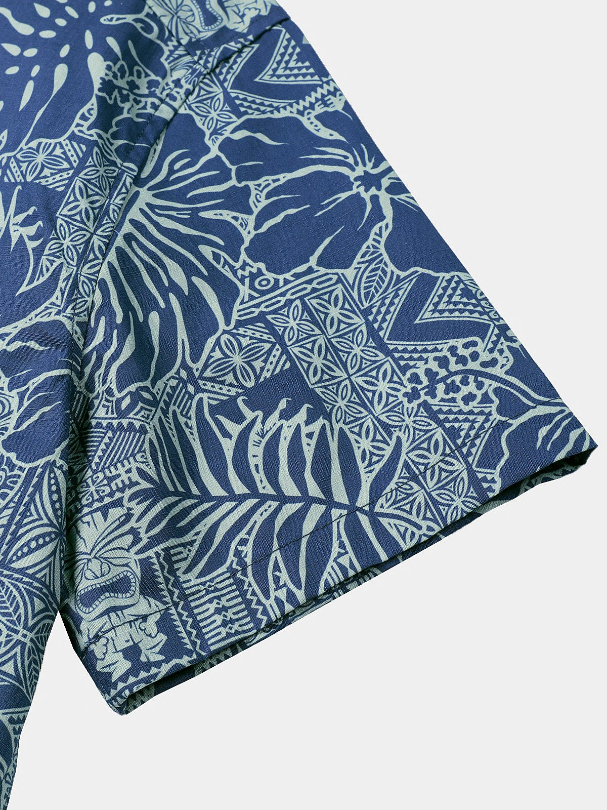 Botanical Tropical Print Breathable Short Sleeve Shirt