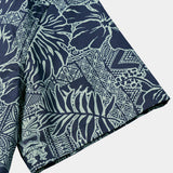 Hawaiian Tropical Leaves Pattern Holiday Beach Style Short Sleeve Shirt