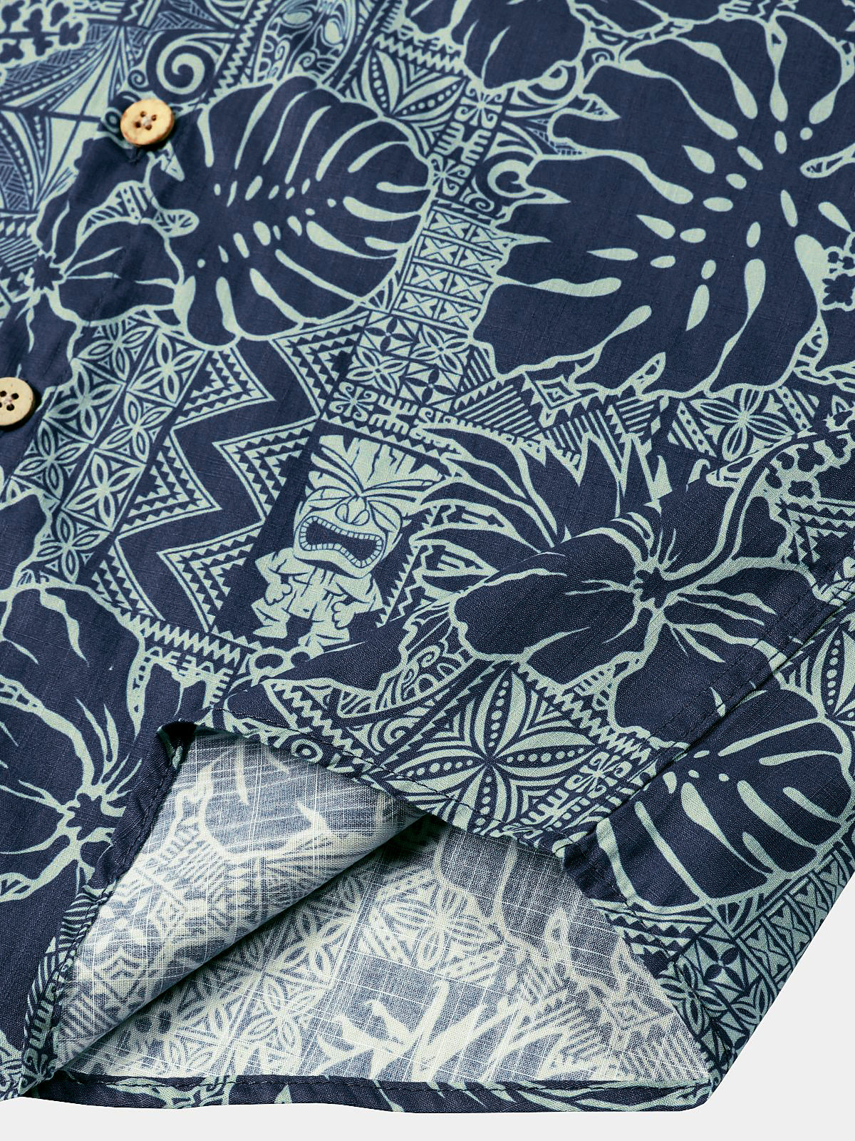 Hawaiian Tropical Leaves Pattern Holiday Beach Style Short Sleeve Shirt