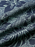 Hawaiian Tropical Leaves Pattern Holiday Beach Style Short Sleeve Shirt