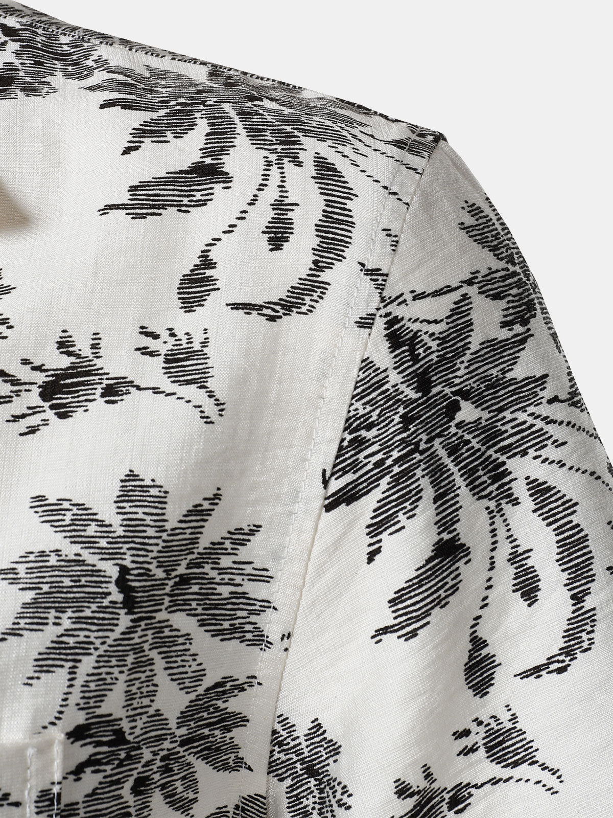 Hawaiian Short Sleeve Pocket Floral Print Shirt