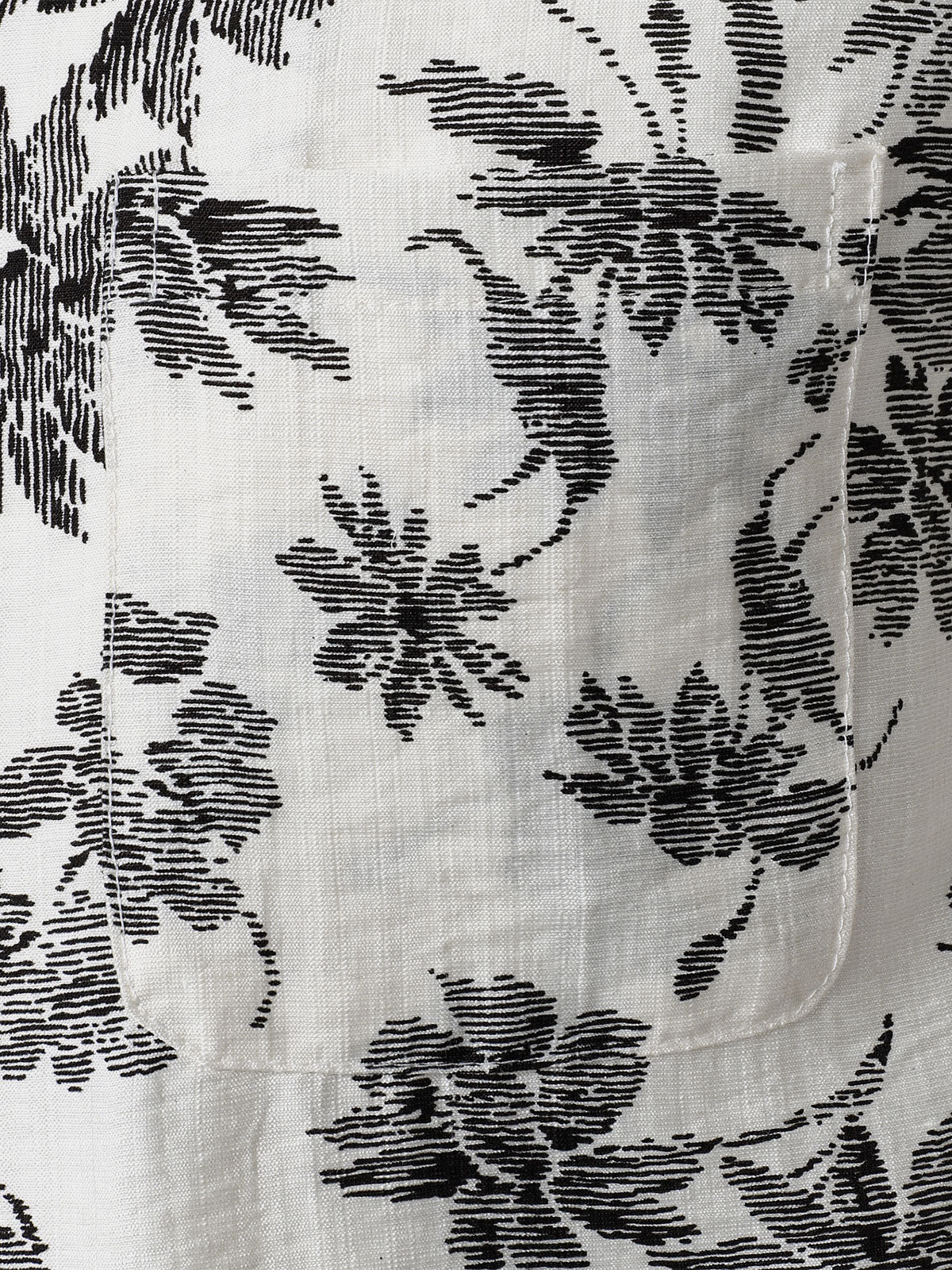 Hawaiian Short Sleeve Pocket Floral Print Shirt