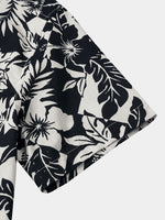 Relaxed Floral Print Summer Beach Style Short Sleeve Shirt