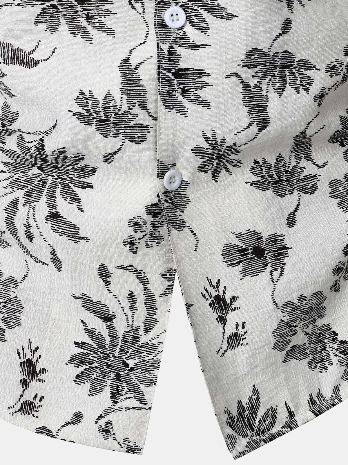 Hawaiian Short Sleeve Pocket Floral Print Shirt