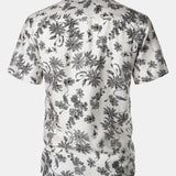 Hawaiian Short Sleeve Pocket Floral Print Shirt