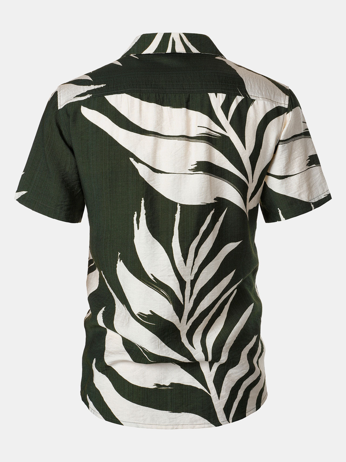 Vacation Tropical Print Pocket Short Sleeve Shirt