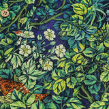 Green Hawaiian Tropical Botanical Print Short Sleeve Shirt
