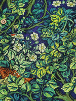 Green Hawaiian Tropical Botanical Print Short Sleeve Shirt