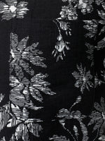 Hawaiian Black Tropical Floral Print Casual Shirt