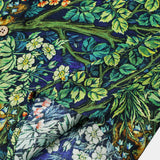 Green Hawaiian Tropical Botanical Print Short Sleeve Shirt