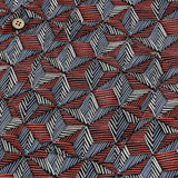 Geometric Pattern Casual Button-Up Short Sleeve Shirt