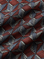 Geometric Pattern Casual Button-Up Short Sleeve Shirt