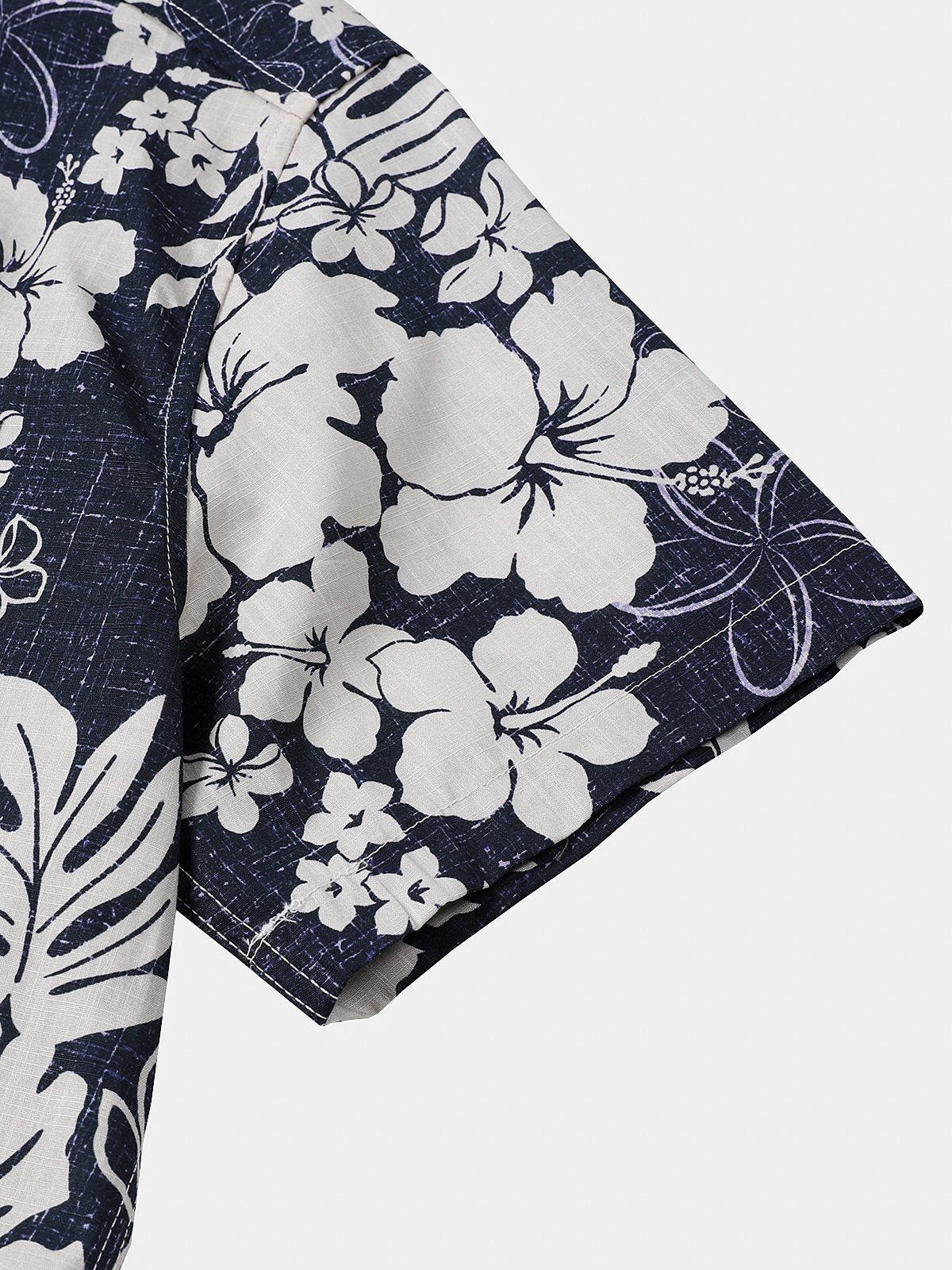 Vintage Breathable Floral Print Island and Vacation Style Short Sleeve Shirt
