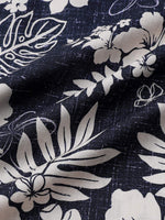 Vintage Breathable Floral Print Island and Vacation Style Short Sleeve Shirt