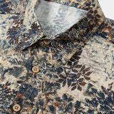 Retro Vacation Style Breathable Short Sleeve Shirt