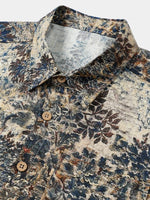 Retro Vacation Style Breathable Short Sleeve Shirt