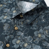 Boho Floral Short-Sleeve Shirt